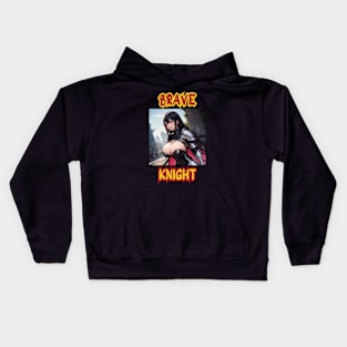 Brave Knight Anime Girl Kids Hoodie